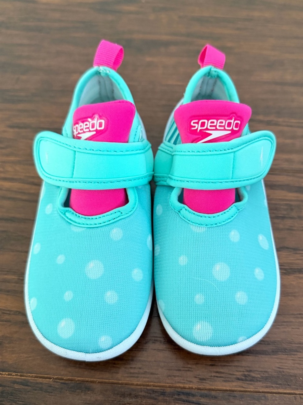 Speedo Kids Water Shoes in Turquoise and Hot Pink Toddler Sz 7/8
